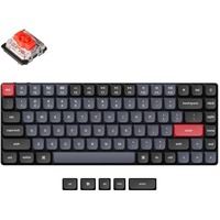 Keychron K3 Pro-H1, toetsenbord Zwart, US lay-out, Gateron Low Profile Mechanical Red, RGB leds, 75%, Double-shot PBT, hot swap, Bluetooth 5.1