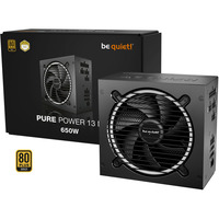 be quiet! Pure Power 13 M 650W voeding Zwart, 1x 12-Pin High Power GPU, 2x PCIe, Kabel-Management