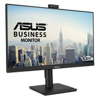ASUS BE249QFK Video Conferencing Monitor 23.8" Zwart, 1x DisplayPort, 1x HDMI, 1x VGA, Webcam, 100 Hz, VGA, HDMI, DisplayPort, Audio 
