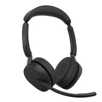 Jabra Evolve3 65 MS on-ear headset Zwart, USB-A with Dongle, Bluetooth 5.3