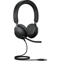 Jabra JBR Evolve2 40 SE Stereo USB-A UC on-ear headset Zwart