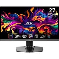 MSI MPG 271QRX QD-OLED 26.5" gaming monitor Zwart, 360Hz, DisplayPort, HDMI, USB-C, Adaptive Sync