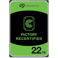 Seagate Exos 22 TB Refurbished harde schijf SATA 6 Gb/s, 3,5"