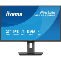 iiyama ProLite XB2797QSNP-B1 27" monitor Zwart, 75 Hz, HDMI, DisplayPort, USB-C, LAN, Audio