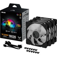 ASUS TUF Gaming TR120 ARGB case fan Zwart/transparant, 3 stuks