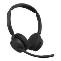 Jabra Evolve3 45 MS on-ear headset Zwart, USB-A with Dongle, Bluetooth 5.3