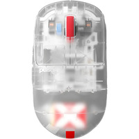 Pulsar X2H Gaming Mouse - Super Clear Edition Wit/transparant, 26000 dpi