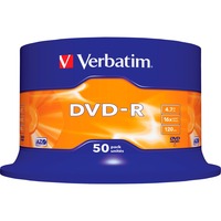 Verbatim DVD-R 4,7 GB blanco dvd's 16x, 50 stuks