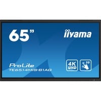 iiyama ProLite TE6514MIS-B1AG 65" 4K Ultra HD Public Display Zwart, 4x HDMI, 1x DisplayPort, WLAN, BT, Sound, Touch