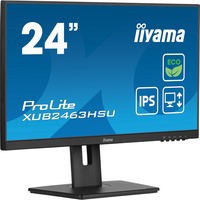 iiyama ProLite XUB2463HSU-B1 23.8" monitor Zwart, 100Hz, HDMI, DisplayPort, USB, Audio, AMD FreeSync