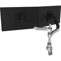 R-Go Tools Zepher 4 C2 Circulaire Dubbele Monitorarm Zilver/zwart