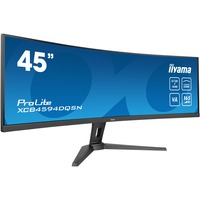 iiyama ProLite XCB4594DQSN-B1 44.5" Curved UltraWide monitor Zwart, 165Hz, HDMI, DisplayPort, USB-C, RJ45 (LAN), Audio, AMD Free-Sync