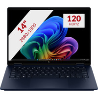 HP OmniBook X FlipNGAI 14-fm0070nd 14" Copilot+ 2-in-1 laptop Donkerblauw | Core Ultra 7 256V | Intel Arc 140V | 16 GB | 1 TB SSD | Touch