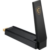 MSI AXE5400 WiFi USB Adapter wlan adapter Zwart