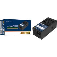 SilverStone TX400x Gold 400 watt voeding  Zwart, 2x PCIe