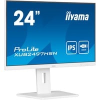 iiyama ProLite XUB2497HSN-W1 23.8" monitor Wit (mat), HDMI, DisplayPort, USB-C, LAN, Audio