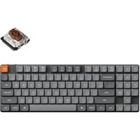 Keychron K13 Max-H3 RGB mechanisch toetsenbord Zwart, US lay-out (QWERTY), Gateron Low Profile 2.0 Mechanical Brown, 80% (TKL), RGB leds, Low-profile double-shot PBT, hot swap, 2.4GHz | Bluetooth 5.1 | USB-C