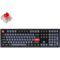 Keychron V6-A1, gaming toetsenbord Zwart/transparant, US lay-out, Keychron K Pro Red, RGB leds, Double-shot PBT, hot swap