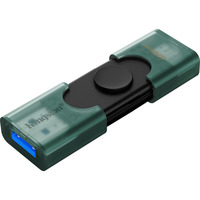 Kingston DataTraveler Duo 128 GB usb-stick Groen/zwart, DTDEG2/128GB