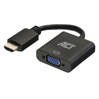 ACT Connectivity HDMI naar VGA Converter met audio adapter Zwart