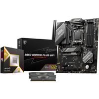 ALTERNATE Upgrade Kit B650 GAMING PLUS WIFI / Ryzen 9 9900X3D / 32 GB Zwart, Moederbord, CPU, Geheugen