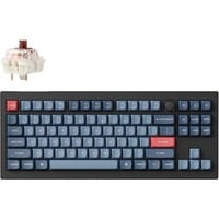 Keychron V3 Max-D3 RGB mechanisch toetsenbord Zwart, US lay-out (QWERTY), Gateron Jupiter Brown, 80% (TKL)	, RGB leds, Double-shot PBT, hot swap, 2.4 | Bluetooth | USB-C, Knob