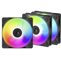 ARCTIC P14 Pro Reverse A-RGB case fans Zwart, 3 stuks, 140 x 140 x 30 mm, PWM, 3 stuks