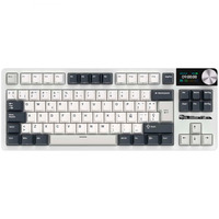 Royal Kludge S85 TKL draadloos gaming toetsenbord US lay-out, White Night, Beige switch, 80%, RGB, Hot swap, 2.4 GHz / USB-C / Bluetooth