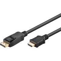 goobay DisplayPort 1.2 naar HDMI 2.0 verbindingskabel, 2 m Zwart