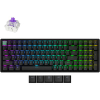Keychron K4 HE-J1, toetsenbord Zwart, US lay-out, Gateron Double-Rail Magnetic Nebula, 96%, RGB, Double-shot PBT, Hot Swap, Bluetooth / USB-C / 2.4 GHz