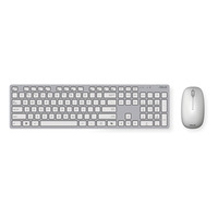 ASUS W5000 Wireless Keyboard and Mouse, desktopset Wit/grijs, US lay-out, US-International, Rubberdome, 800 - 1600 DPI, 2.4 GHz