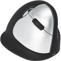 R-Go Tools HE Break ergonomische muis Zwart/zilver, 2400dpi, Rechts, Large (Handlengte boven de 185mm), bluetooth
