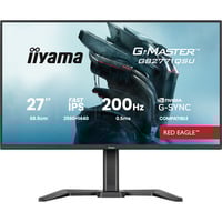 iiyama G-Master Red Eagle GB2771QSU-B1 27" gaming monitor Zwart, 200Hz, HDMI, DisplayPort, USB-C, Audio, NVIDIA G-Sync