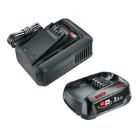 GARDENA Startkit P4A QC AL18V-44 + 1x 2,5 Ah | snellader en accu set Zwart, 14913-20 | snellader AL18V-44 | PBA 18V 2,5 Ah SoC accu