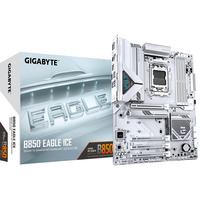GIGABYTE B850 EAGLE ICE socket AM5 moederbord Wit/zilver, RAID, 2.5 Gb-LAN, Sound, ATX