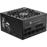 MSI MPG A850GS PCIE5, 850 Watt voeding Zwart, 1x 12VHPWR, 3x PCIe, Kabelmanagement