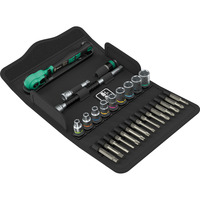 Wera Wera Zyklop Speed-Knarrens.8100 SA 14 gereedschapsset Zwart/groen, 28-delig, Omschakelpal, 1/4" aandrijving, metrisch
