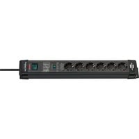 Brennenstuhl Premium-Line 6-voudige stekkerdoos Zwart, 6x stekker, 1,8 meter, 26.000A overspanningsbeveiliging