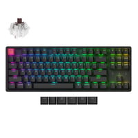 Keychron K8X-C3 RGB mechanisch toetsenbord Zwart, US lay-out (QWERTY), Keychron Super Brown, 80% (TKL), RGB, Cherry Double-shot PBT Keycaps, Bluetooth | USB-C