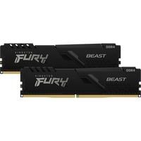 Kingston FURY Beast 64 GB DDR4-3200 (2x 32 GB) werkgeheugen Zwart, KF432C16BBK2/64, XMP 2.0