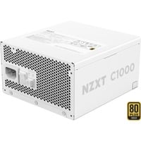 NZXT C1000 Gold ATX 3.1 modulaire 1000 watt voeding  Wit, 1x 12V-2x6, 3x PCIe