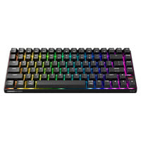 CHERRY XTRFY K33 Compact Wireless RGB gaming toetsenbord Zwart, US lay-out (QWERTY), Mem-chanical, 75%, 75%, ABS keycaps, 2.4 GHz / Bluetooth / USB