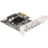 DeLOCK PCIe x1 naar interne USB 5 Gbps Type-E + 19-pin USB-pin header usb-controller 