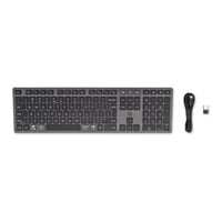 HP 720 Multi-Device Rechargeable Wireless Keyboard, toetsenbord Zwart, EU lay-out (QWERTY), 2.4 GHz / Bluetooth