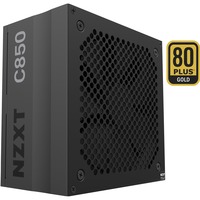 NZXT C850 Gold, 850 Watt voeding  Zwart, 6x PCIe, Kabel-Management