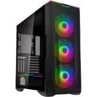 Phanteks Eclipse G500A DRGB midi tower behuizing Zwart | 2x USB-A | 1x USB-C | RGB | Tempered Glass