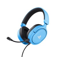 Trust GXT 498B Forta Gaming-headset over-ear gaming headset Lichtblauw, PlayStation 5, PlayStation 4