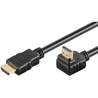 goobay High Speed HDMI kabel 90° met Ethernet (4K@60Hz), 5 meter Zwart