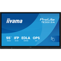 iiyama ProLite TE5513A-B3AG 54.6" 4K Ultra HD touchscreen monitor Zwart, 1x DisplayPort, 2x HDMI, 3x USB-C, 5x USB-A, 2x RJ-45, HDMI, DisplayPort, USB-C, Audio, LAN, WiFi-6E, BT 5.0, Android, Touch