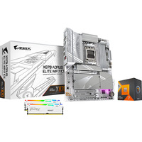 ALTERNATE Upgrade Kit X870 AORUS ELITE WIFI7 ICE / Ryzen 7 7800X3D / 32 GB Zilver, Moederbord, CPU, Geheugen